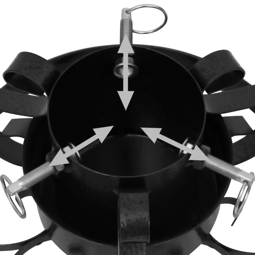Base per Albero di Natale Nera 29x29x15,5 cm cod mxl 74355