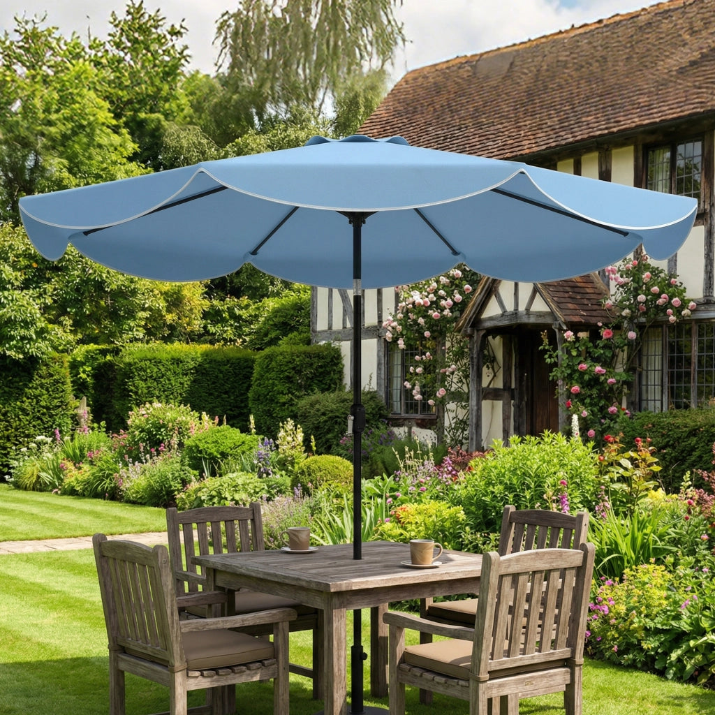 Ombrellone da Giardino ¨C Minimal ¨C Blu Celeste, ? 270 cm