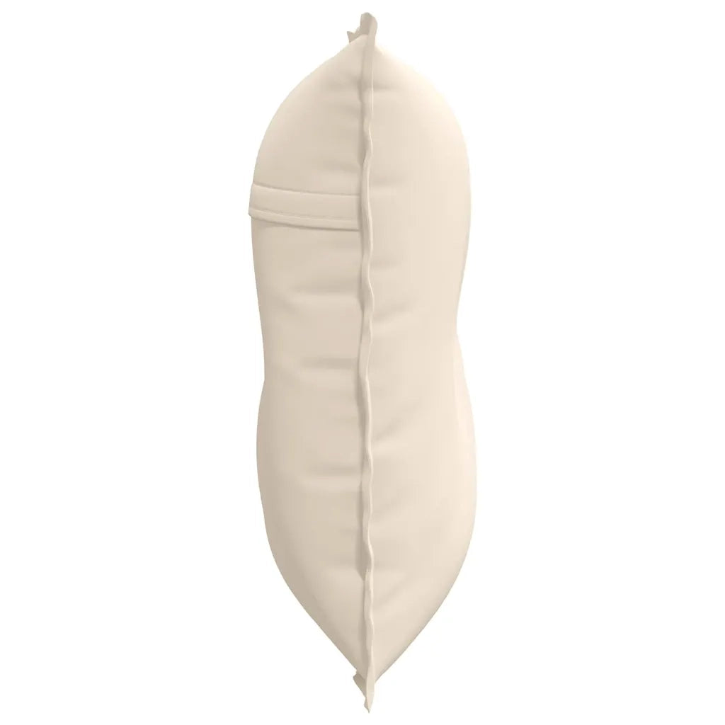 Cuscino per Schiena Beige 80 x 50 cm Tessuto in Microfibra 42014735