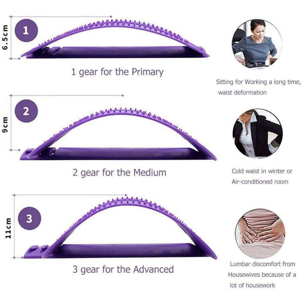 Trade Shop - Supporto Massaggiatore Per La Schiena Waist Stretch Supporto Lombare Regolabile -