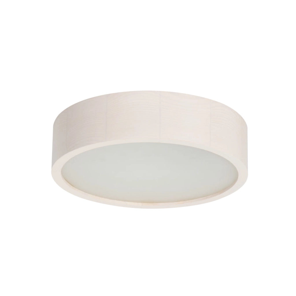 Plafoniera Kanlux Jasmin rotonda 28cm legno bianco E27