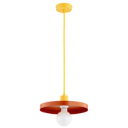 Lampada a sospensione minimal giallo/arancio E27 15W LITO