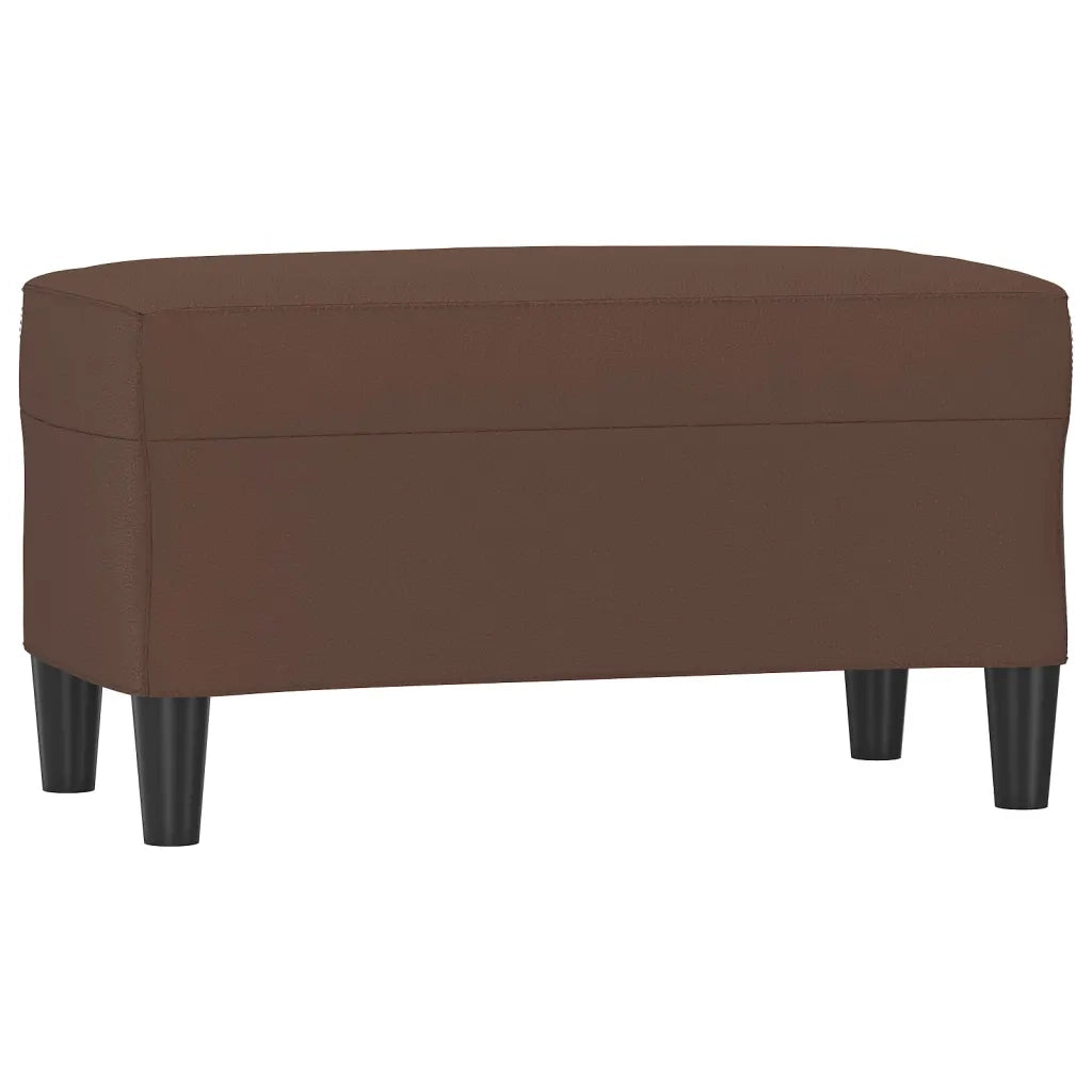 Panca Marrone 70x35x41 cm in Similpelle 349393