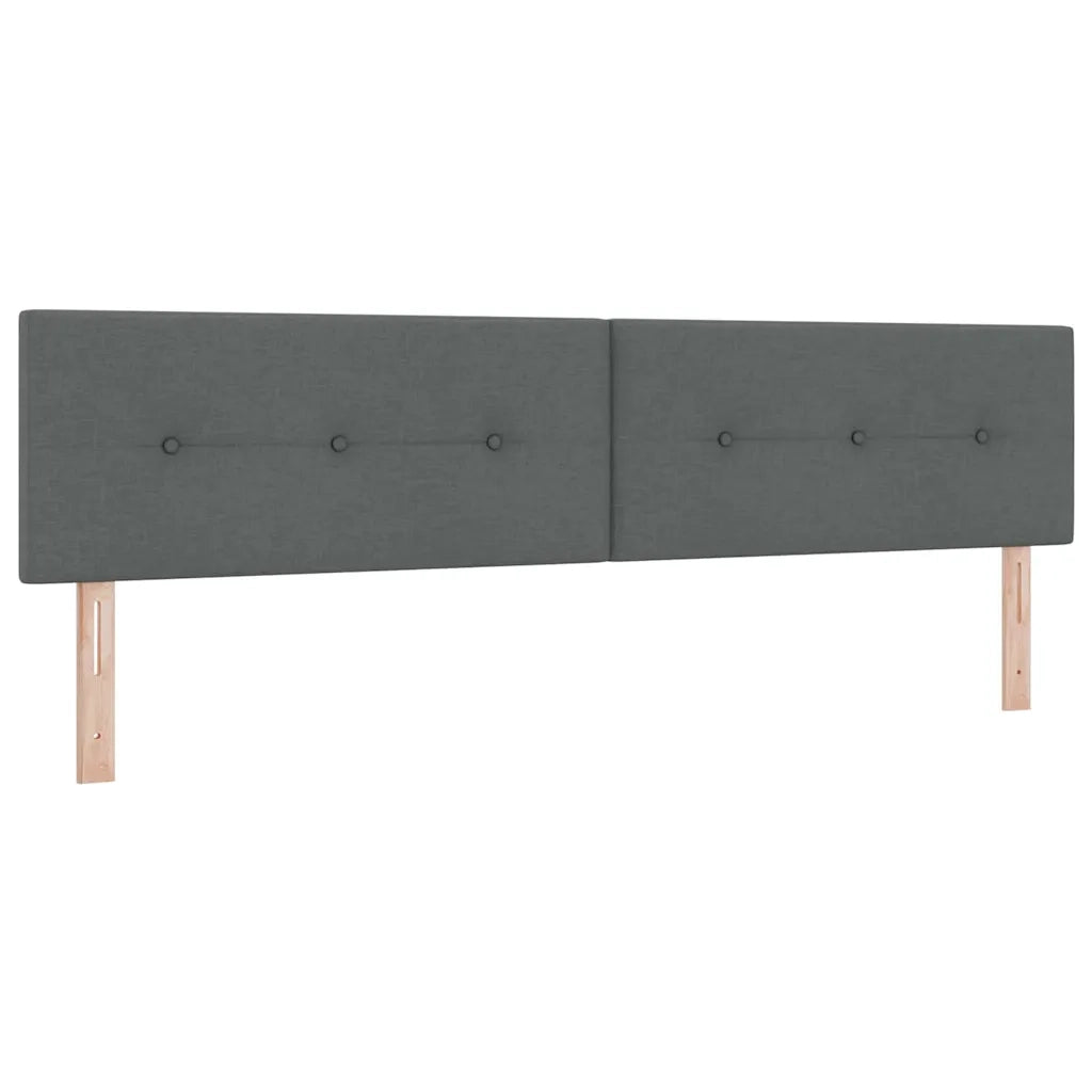 Letto box spring con materasso Grigio scuro 200 x 200 cm 3341126