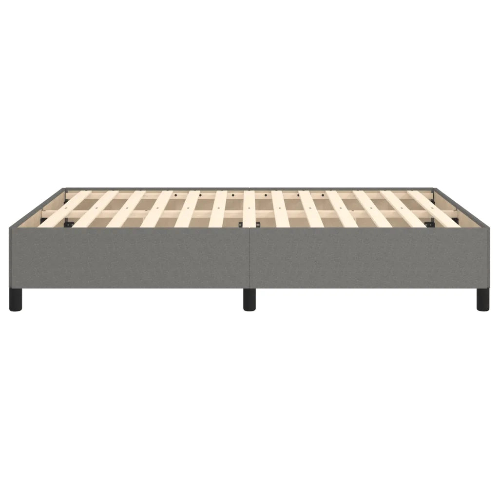 Giroletto senza Materasso Grigio Scuro 140x190 cm Tessuto 347059