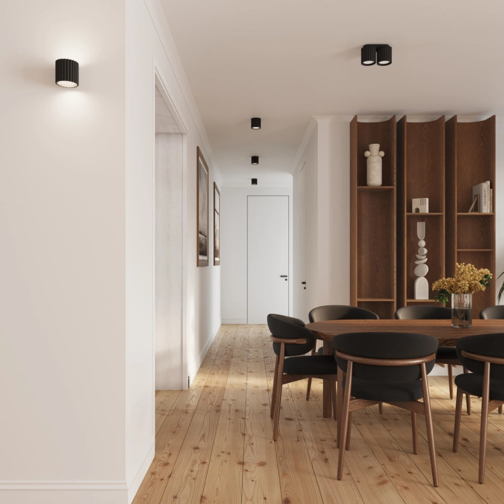 Lampada da soffitto AURA 1 nero GU10