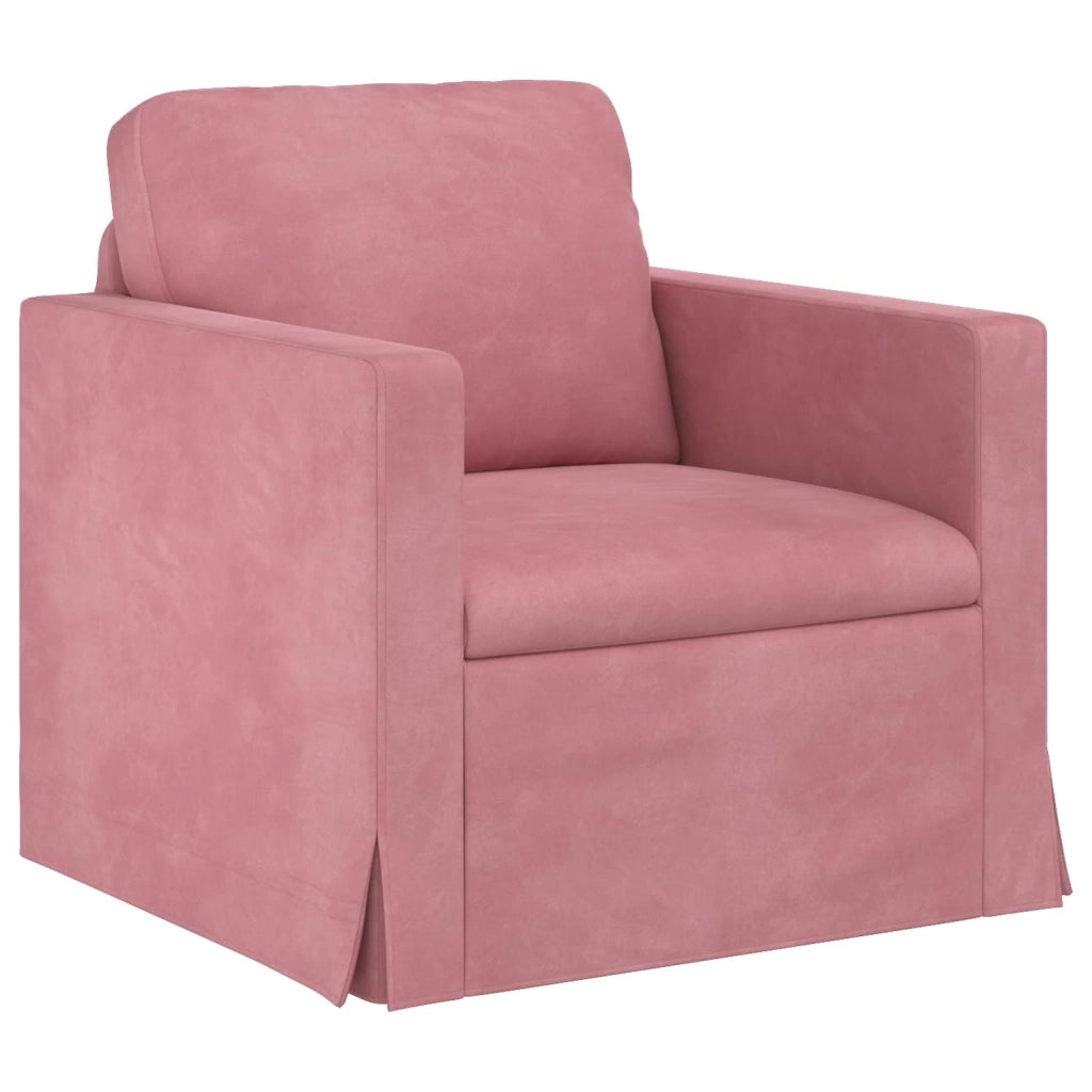 Set di divani 2 pcs Rosa 158 x 78 x 80 cm Velluto 3407555
