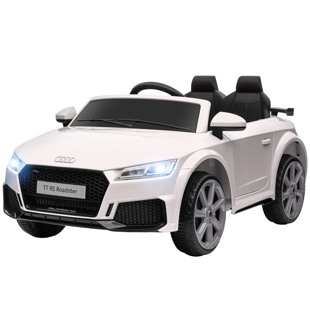 Macchina Elettrica per Bambini 12V con Licenza Audi TT Bianco