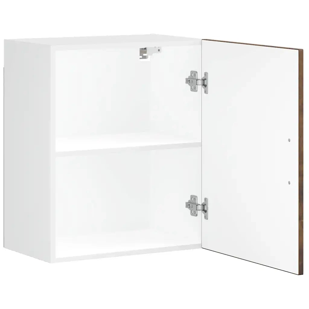 Pensili da Cucina 2 pz-Mobile Cucina da Parete Porto Rovere Fumo in Legno Multistrato