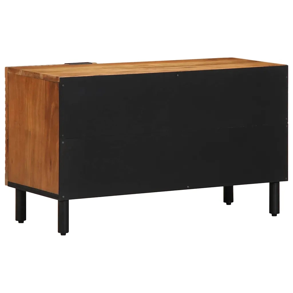 Unità TV con porta Legno di Acacia Massello 80 x 31,5 x 46 cm 4017771