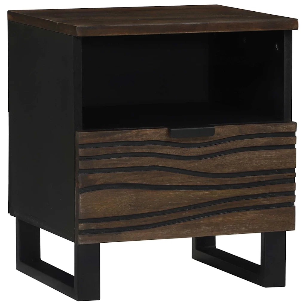 Comodino | Armadio da Notte | Mobiletto da notte Noce 40 x 33 x 46 cm Legno ingegnerizzato