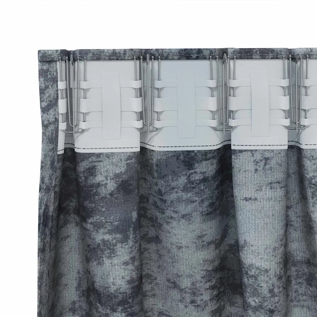 Tende in Velluto 2 pz Grigio Argento 245 x 140 cm Velluto