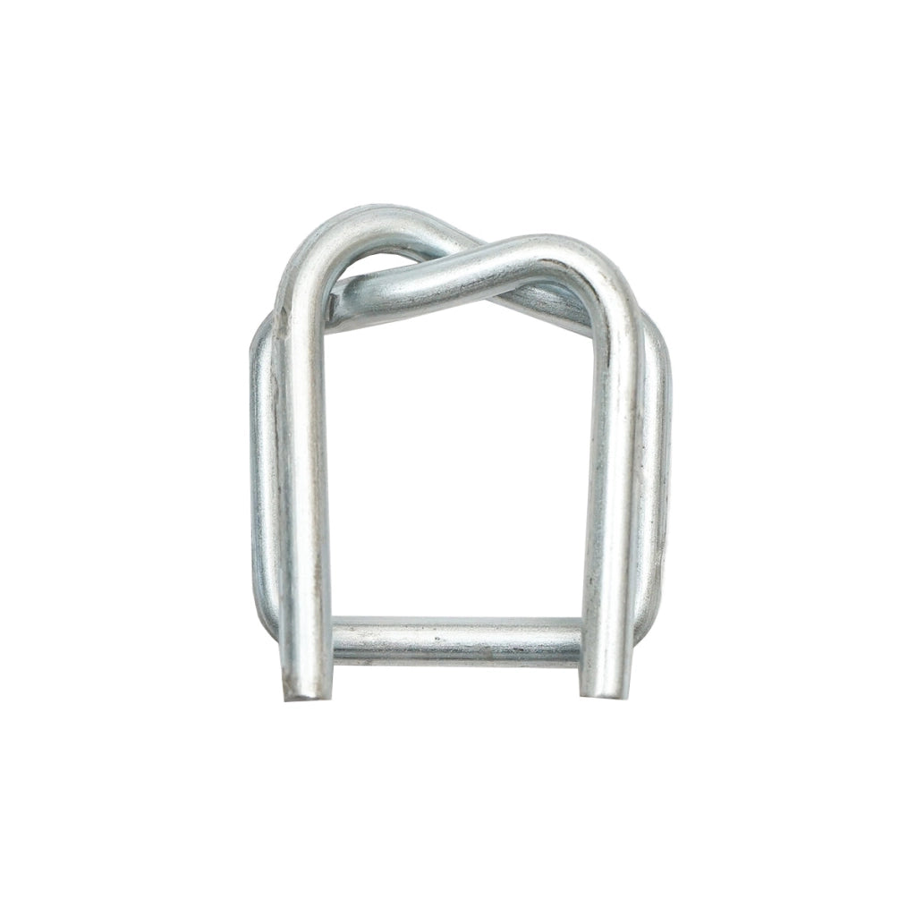 Fibbia in filo zincato, spessore 3,8 mm, 1000 pezzi.