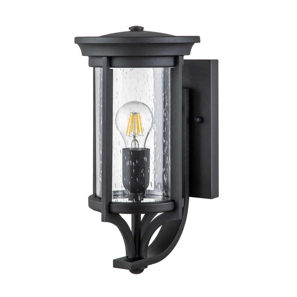 Applique esterna retro nera E27 60W IP44 Merrill Feiss