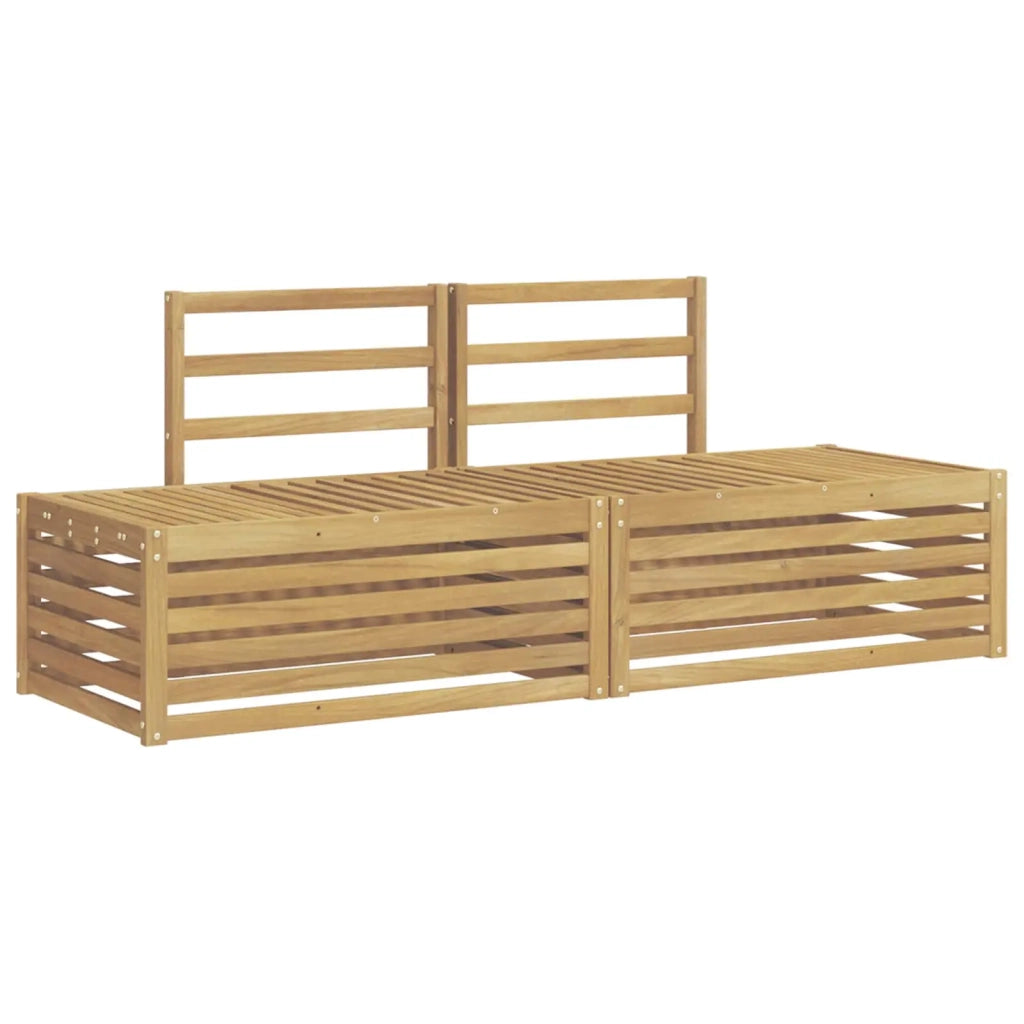 Set di divani da esterno 3 Pezzo Bianco 182,5 x 63 x 73 cm 3392454