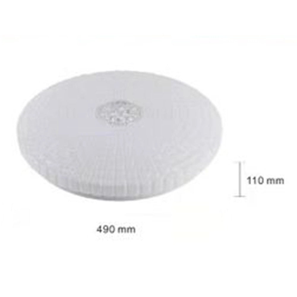 Trade Shop - Plafoniera Soffitto 60w Decoro Con Cristalli Centrale Luce Fredda Naturale Fst-50a62495 - -bianco Naturale      -