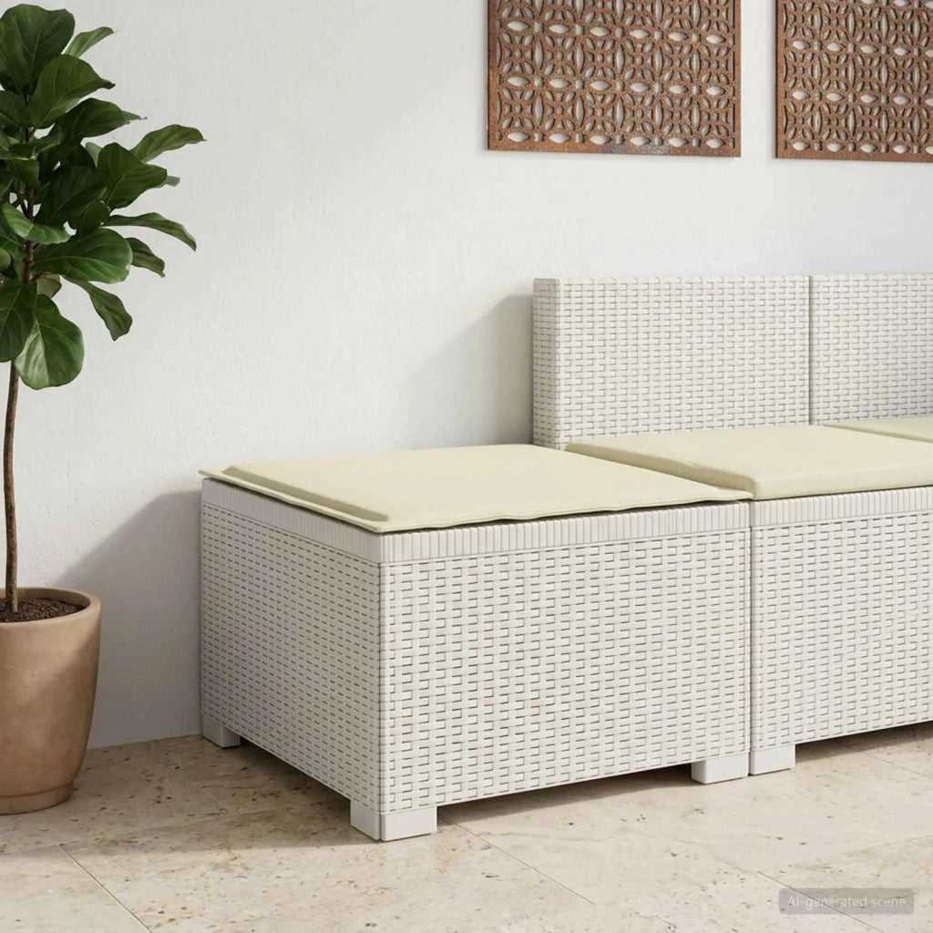 Divano da Giardino a 1 Posto con Cuscino Aspetto Rattan PP 8011768