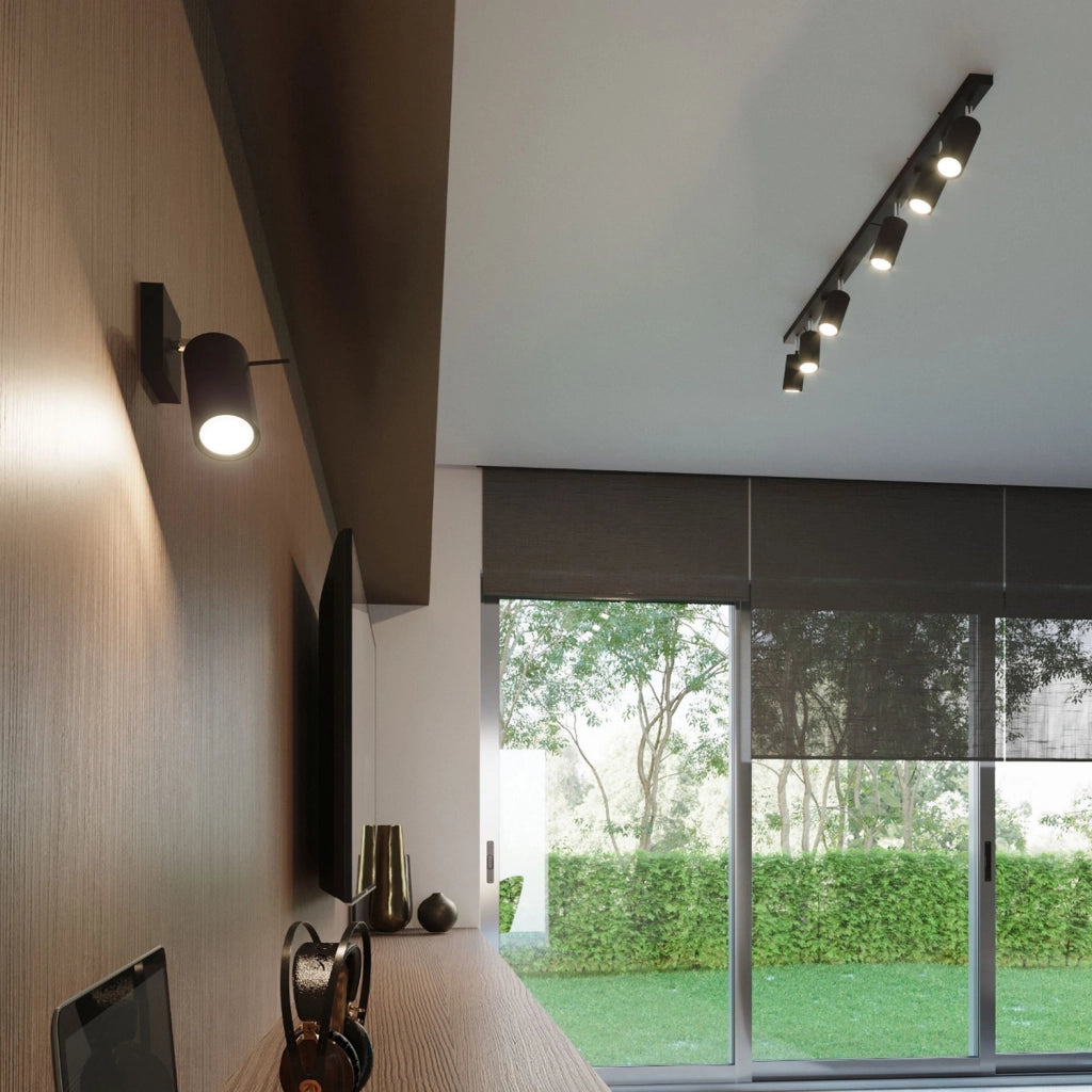 Lampada a soffitto RING 3 nero