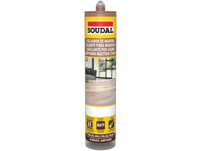 SILICONE LEGNO SOUDAL 300 ml - Rovere chiaro - SOUDAL