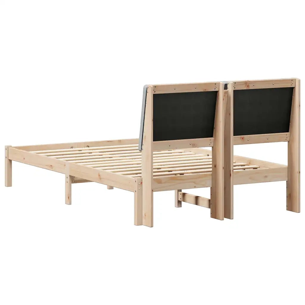 Struttura del Letto Marrone e grigio chiaro 120 x 190 cm