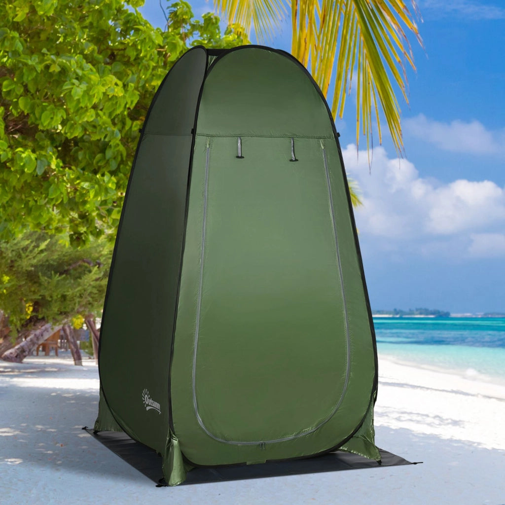 Cabina Doccia Portatile ¨C Minimal ¨C Verde Oliva 126x124x189 cm