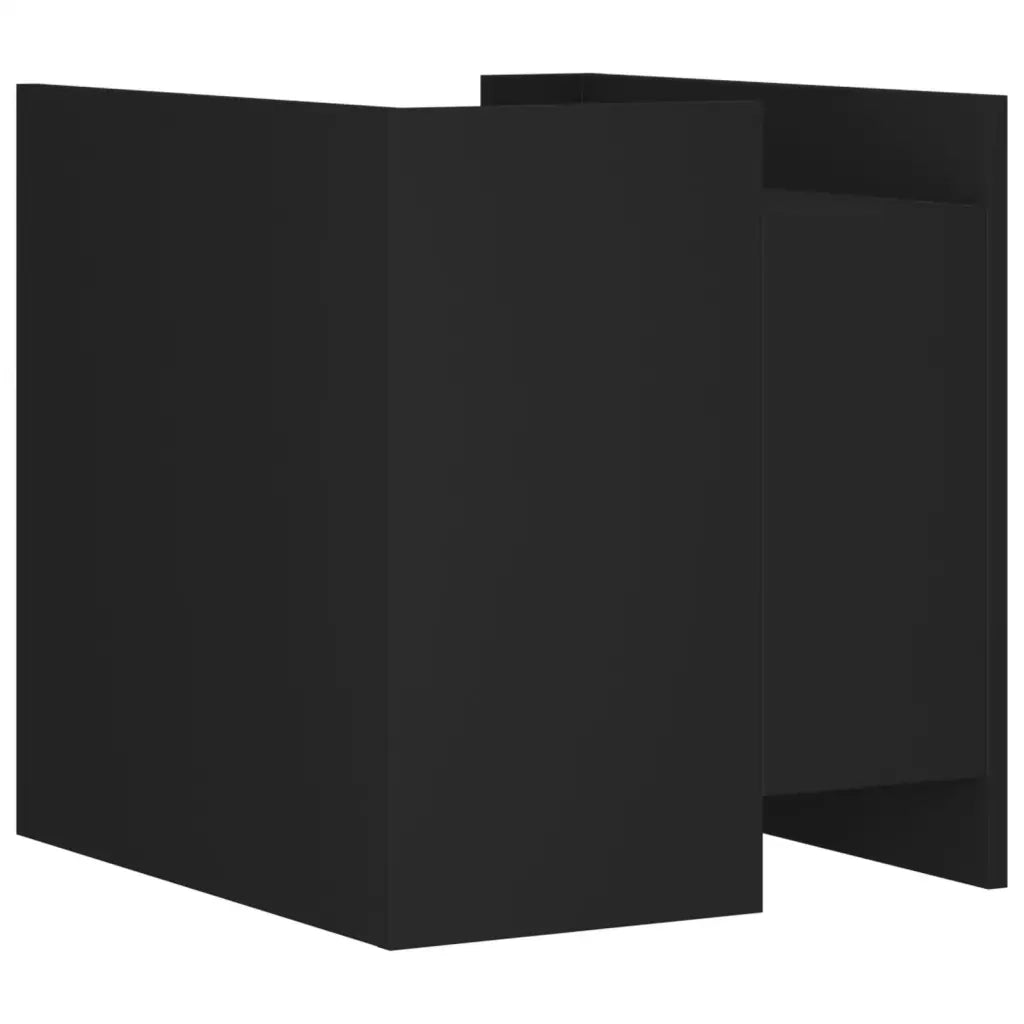 Comodino Nero 45x50x50 cm in Truciolato 848277