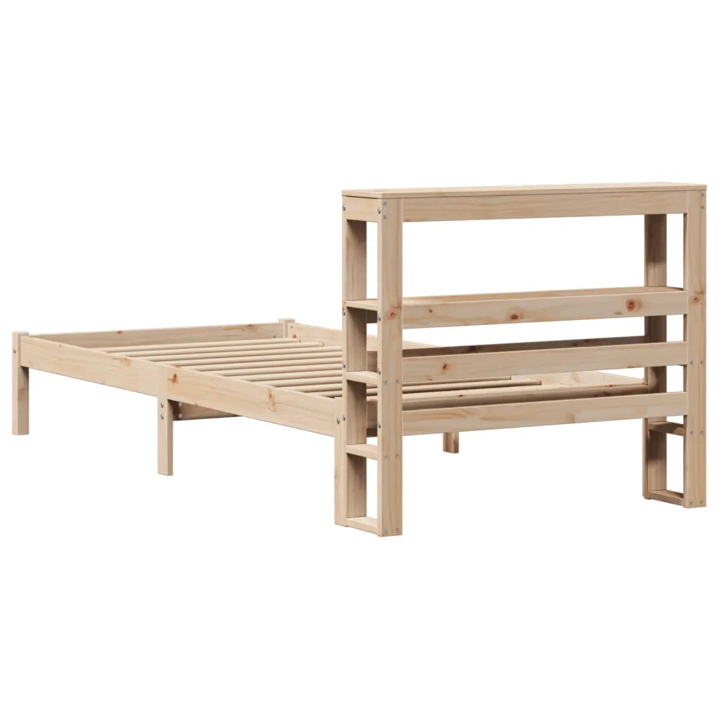 Letto senza Materasso 75x190 cm in Legno Massello Pino 3305706