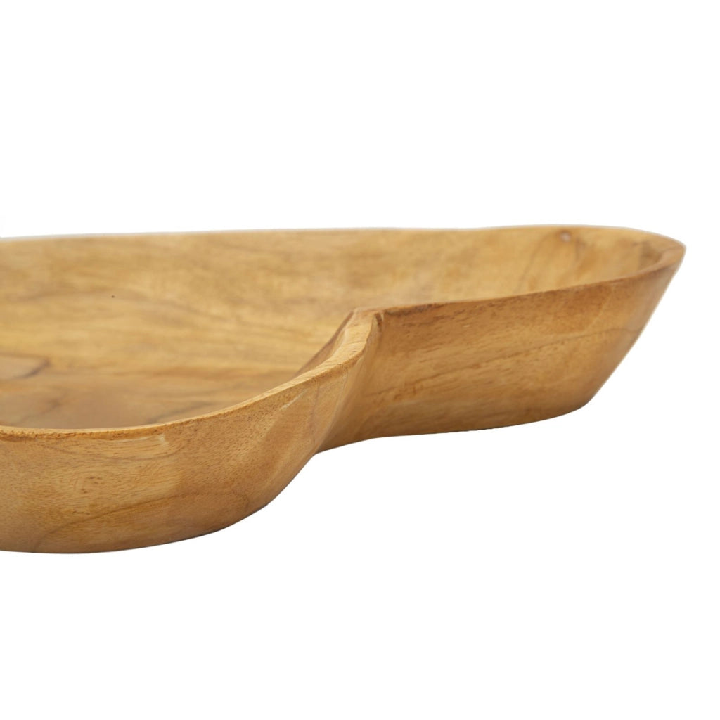 Vassoio Cuore 18, Marrone, Legno, 27x29x4 cm