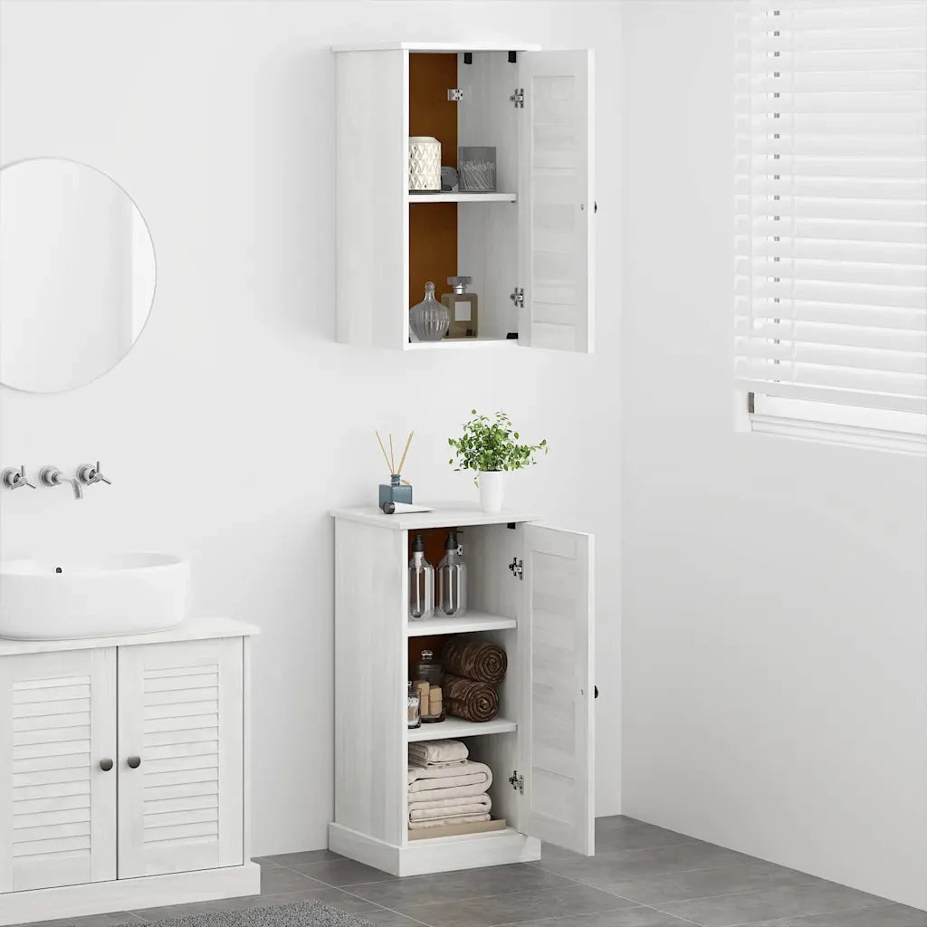 Set di mobili per il bagno VIGO 2 pcs Bianco e Bianco Antico 3328534