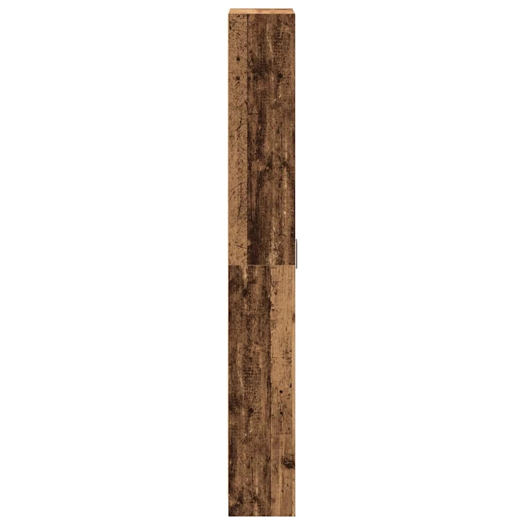 Armadio moderno in legno composito 55 x 25 x 189 cm ampio spazio contenitivo design elegante con finitura in legno anticato 02_0055921