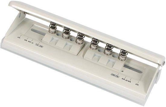 Perforatrice 6 fori versatile per calendari e agenda con 6 fori a anello.