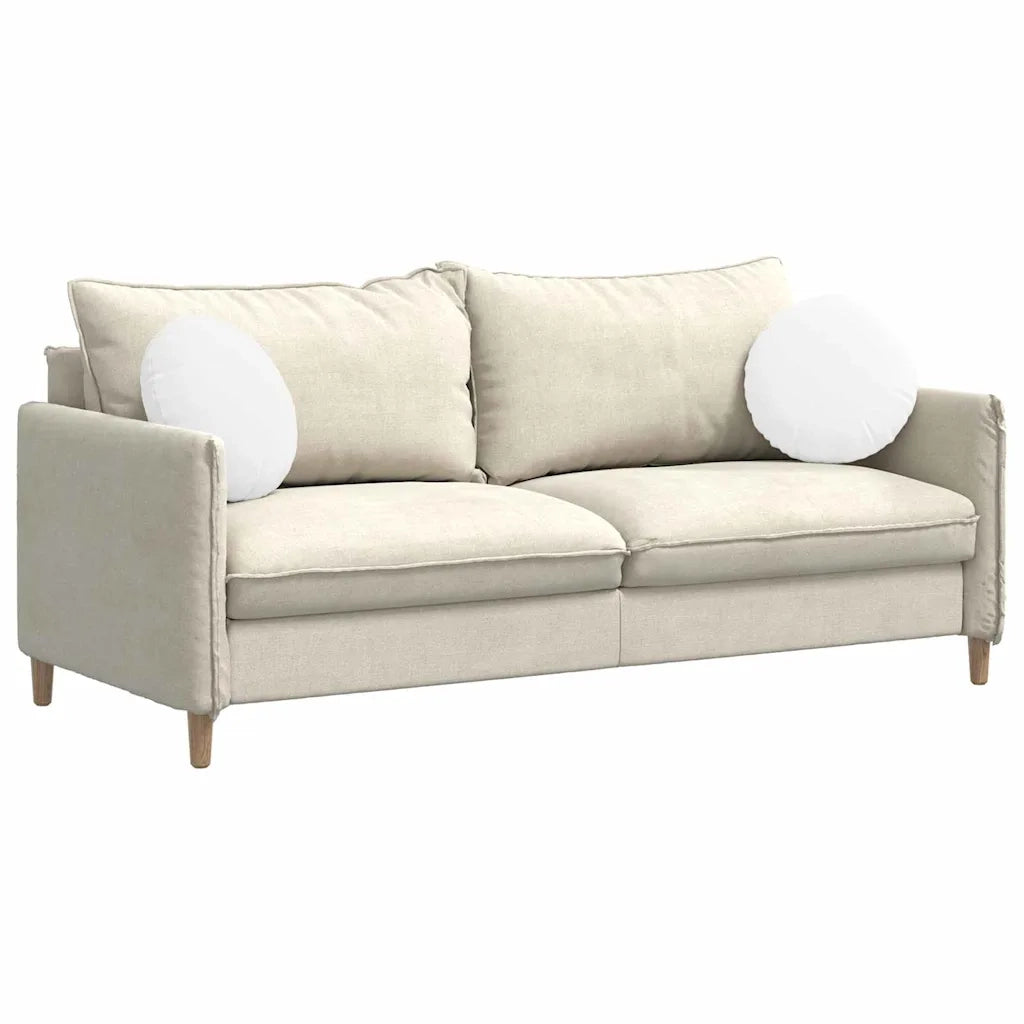 Cuscini per Seduta 2 pcs Bianco Ø40 x 13 cm Tessuto 42014131