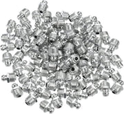 Smeernippels per 100 pezzi per auto, angolo 180° e 90°, in acciaio inox M10 x 1,0