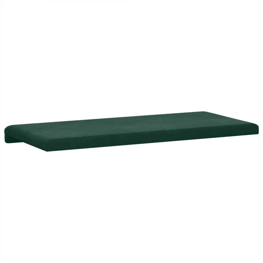 Cuscino per panchina Velluto (V) Verde Scuro Profondità 35 cm 42043254