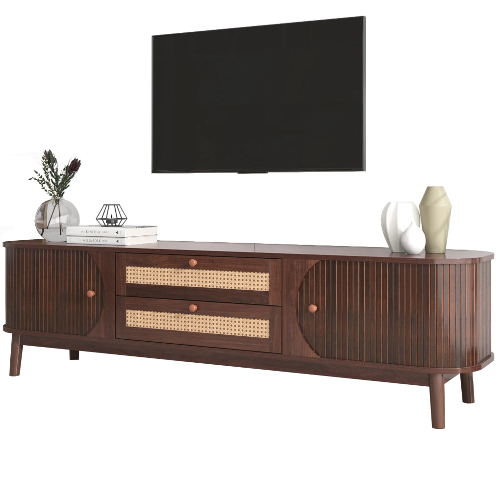 TV-Schrank Naturfarben MDF 170 cm