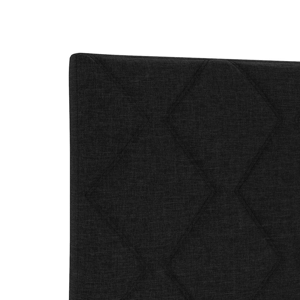 Struttura del letto con testiera Nero 100 x 200 cm Tessuto 3344783