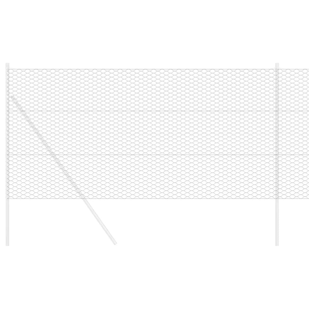 Recinzione Esagonale Grigio 0,5 x 10 m PVC 42005484