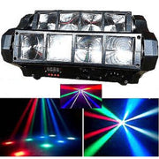 Trade Shop - Effetti Luce A Testa Mobile Multiraggio Rush Multi Beam Mini Spider 8 Raggi Beam -