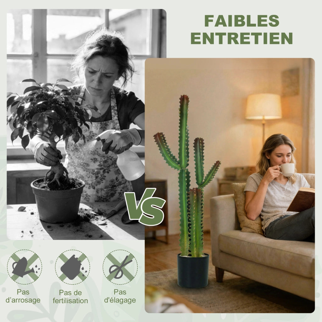 Pianta artificiale Cactus 111 cm ¨C Xylo ¨C Verde per interno casa ufficio