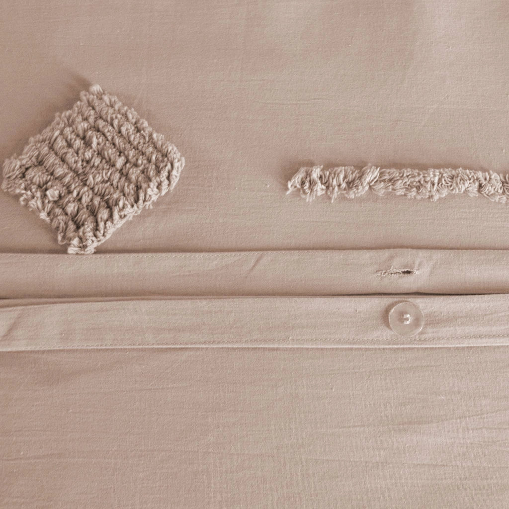 Set biancheria da letto di cotone rosa, 2 posti