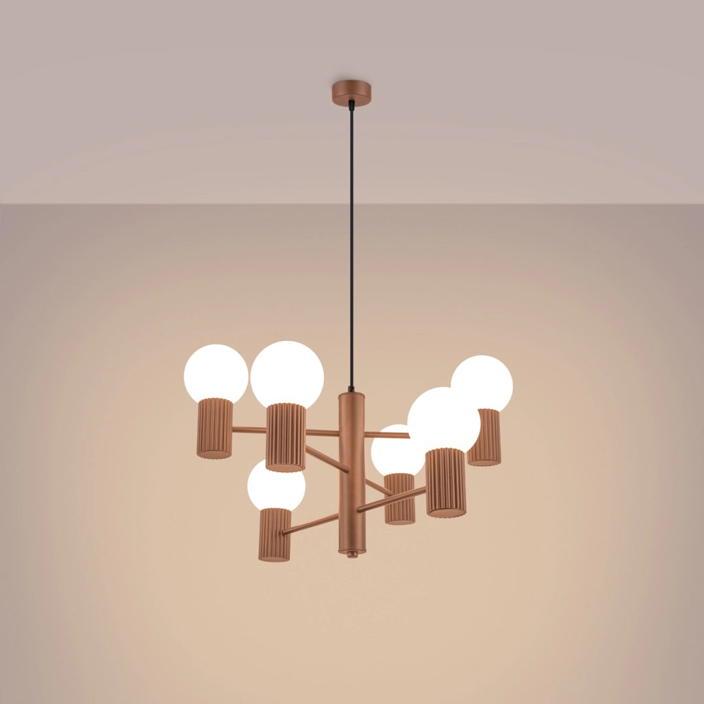 Lampadario HALO 6 moka