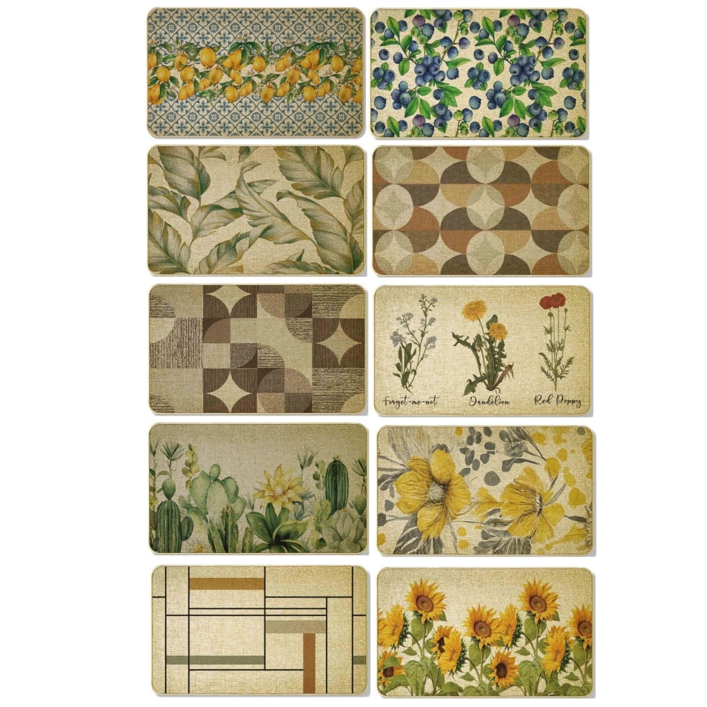 1 Pezzo Tappeto Casa in Lino Artificiale 50 x 140 cm Vari Decori