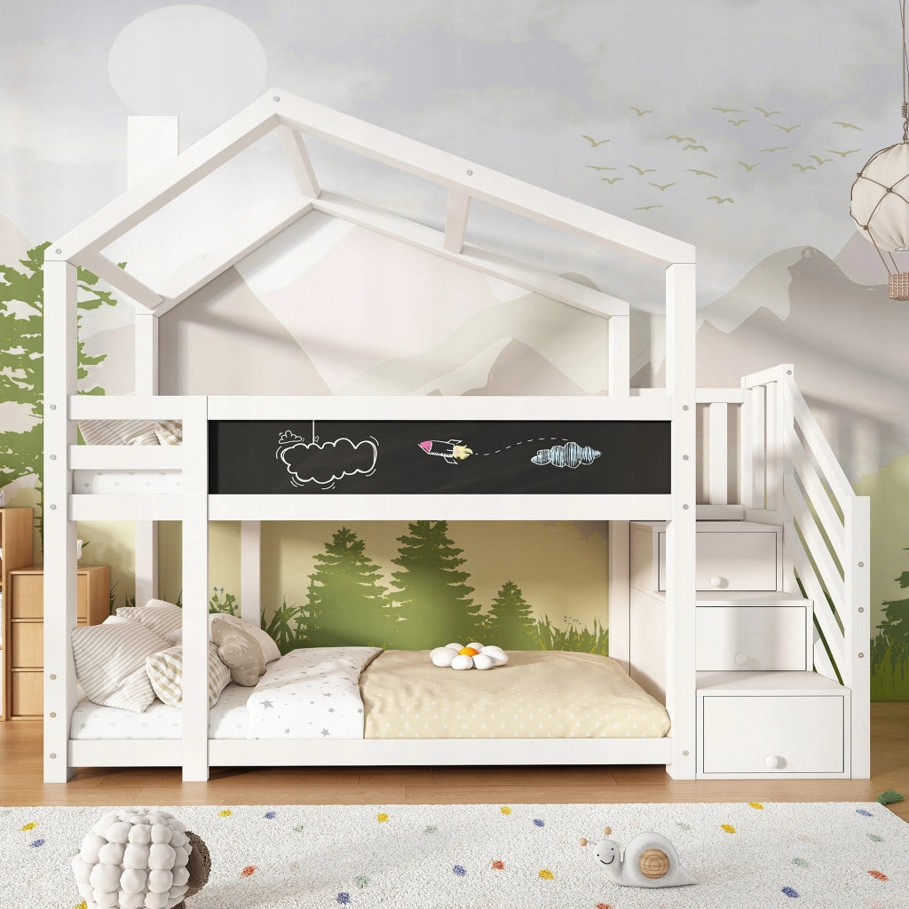 Letto a castello 90x200 - Xylo - Bianco