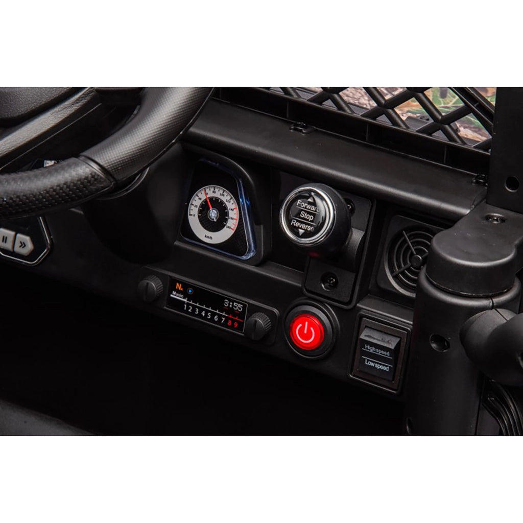 Macchina Elettrica per Bambini Fuoristrada Toyota Fj Cruiser 12V Telecomando Ruote in Gomma e Sedile in Pelle Nero e