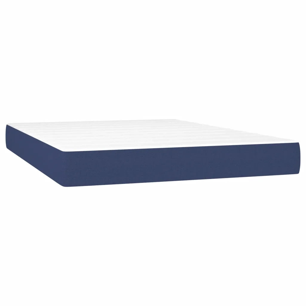 Giroletto a Molle con Materasso Blu 140x190 cm in Tessuto 3142095