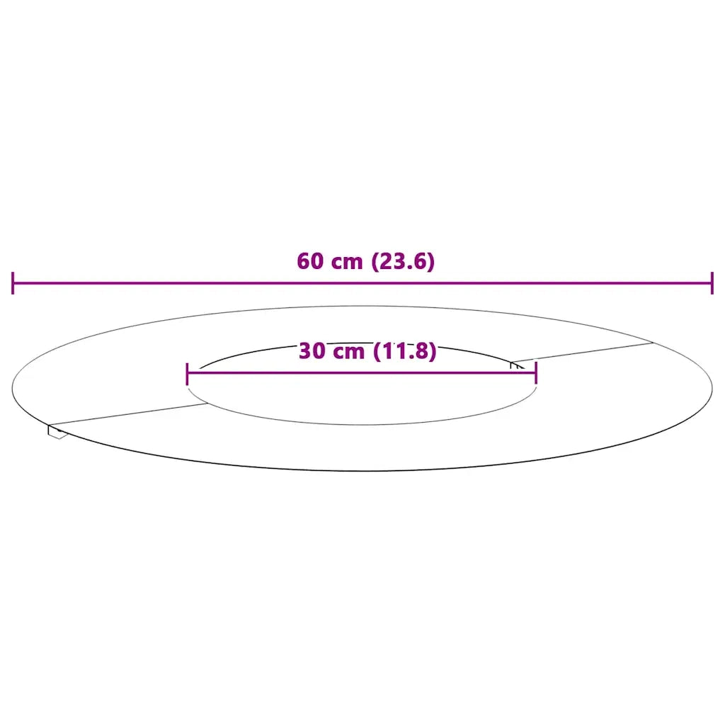 adatto per Anelli d'Albero Piatto 5 pcs Bianco Ø30 / 60 cm 873665