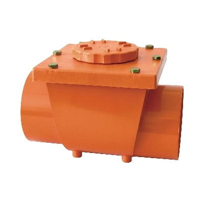 VALVOLA ANTIRIFLUSSO IN PVC ARANCIO- Diam. 100- senza- pezzi 1