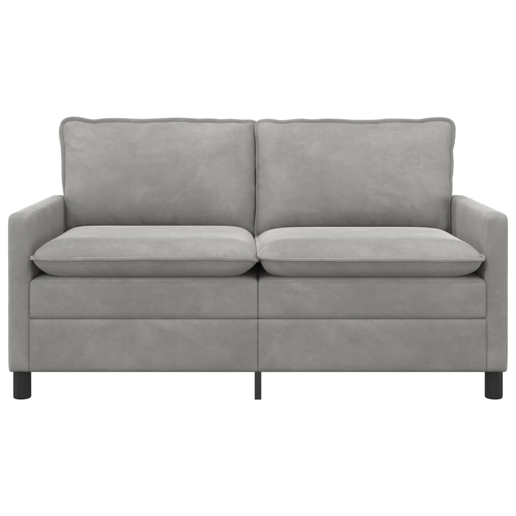 Divano Grigio Chiaro 156 x 81 x 87,5 cm Velluto 42028839
