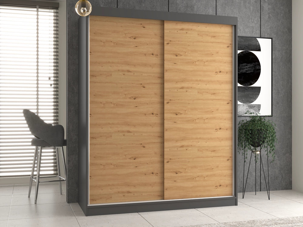 Armadio IGA 160/B antracite artisan guardaroba