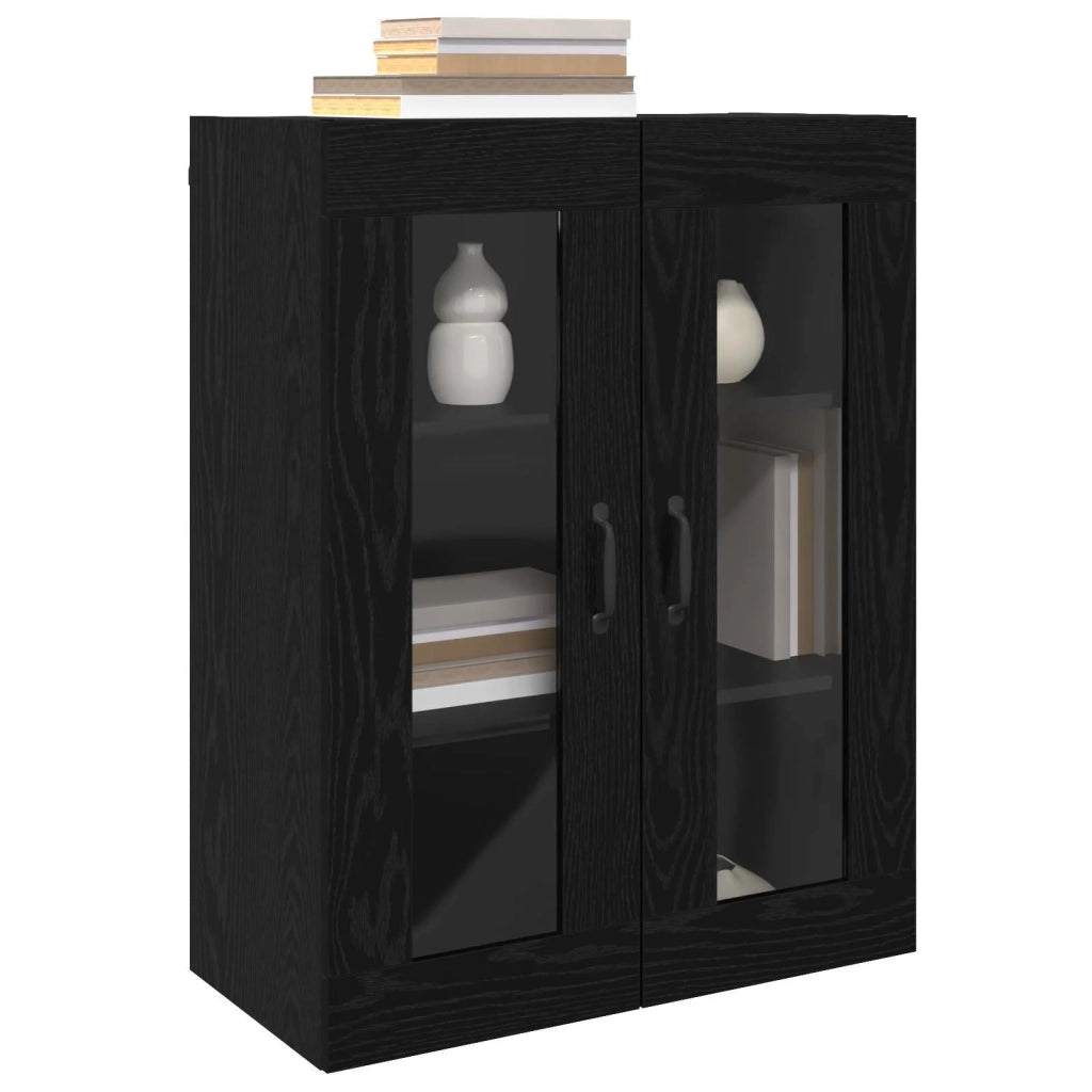 Armadio Montaggio a parete Rovere Nero 69,5 x 34 x 90 cm 879467